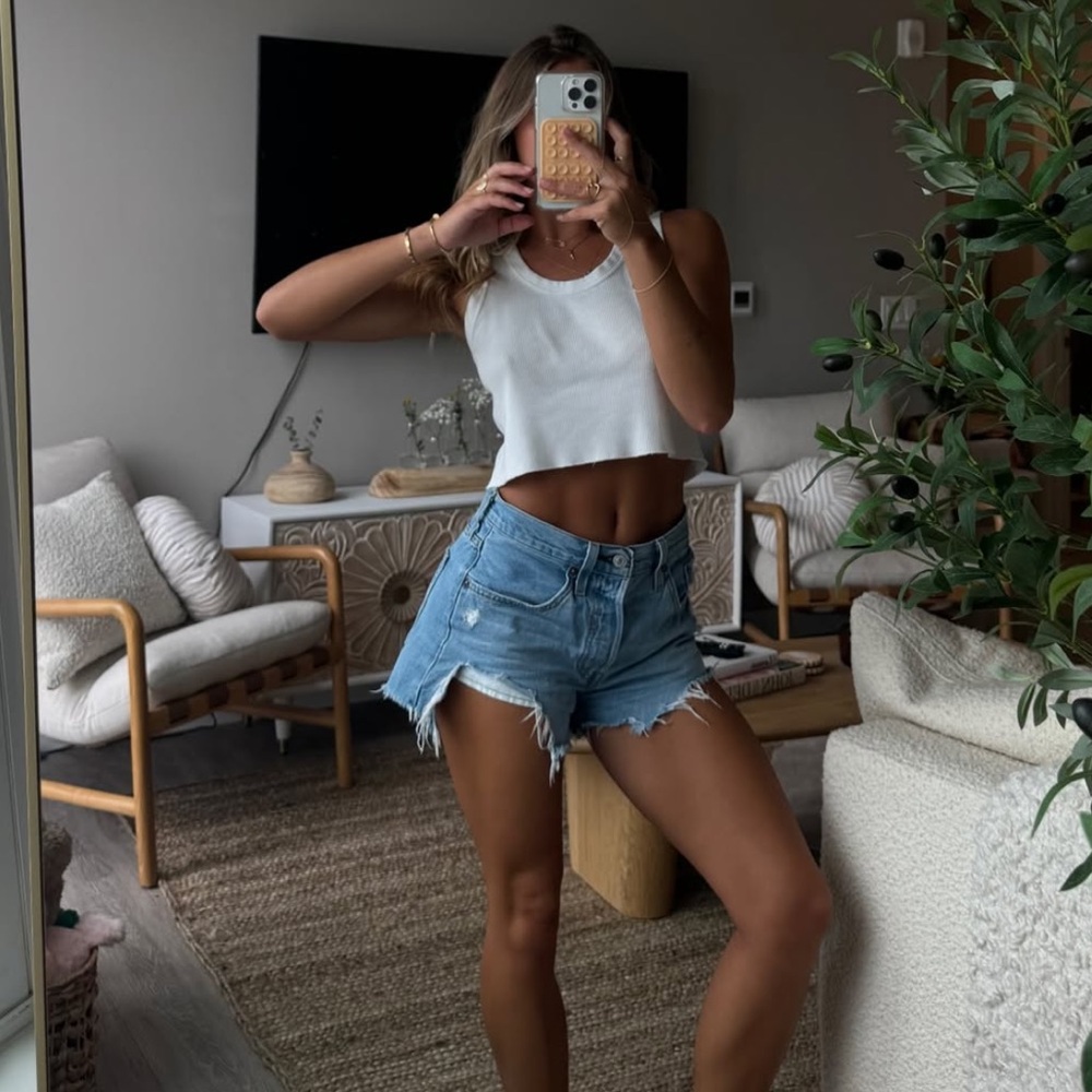 Women's Blue Denim Shorts